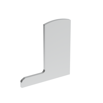 Endkappe für Aluprofil Al/0006-UNO-S-E