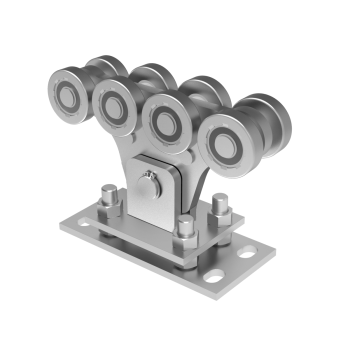 Preview: 8-rädriger Laufwagen für selbsttragenden Tor Zn, profil 70x60mm