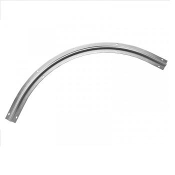 Bodenlaufschiene mit U-Rille zum Anschrauben, Krümmung