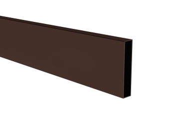 Preview: Aluminium-Lamelle, 20x100x1,1-6000mm, braun RAL8017