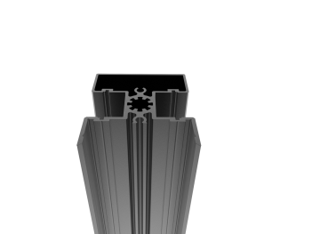 Aluminium-Zaunpfosten 50x60-6000mm R7016