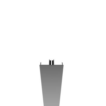 Breite Abdeckleiste für Pfostenprofile 6000mm R7016