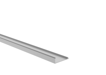 Preview: Aluminium-Zaunadapter für Plattenfüllungen 1-8mm - 6000mm Abdeckleiste