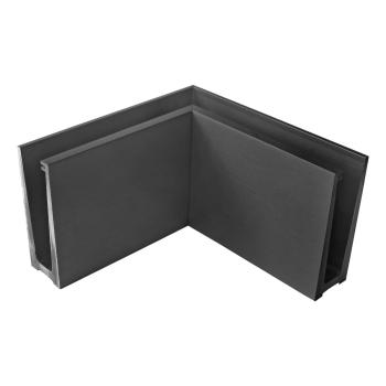 Ecke IN für Aluprofil mit Oberverankerung AL/ELOX/