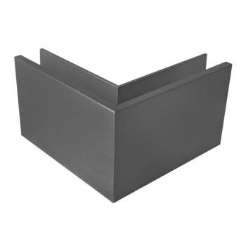 Ecke IN für Aluprofil mit Oberverankerung AL/ELOX/