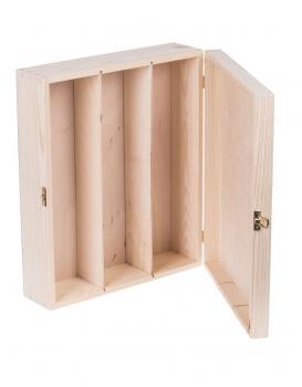 Preview: 10 Stück Weinkiste aus Kiefernholz für 3 Wein Decoupage Geschenk Dekokisten "Carmen III"