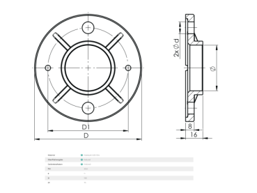 Edelstahl V2A Pfosten H 300/200/150 mm Brüstungserhöhung Geländer Erhöhung Mauer Brüstung Reling