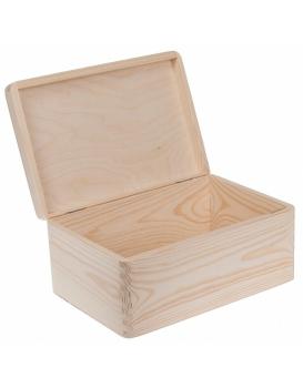 Sellon 24 Onlineshop - Holzbox Kiefer Holzkiste Allzweckkiste Kiste  Aufbewahrung mit Deckel 30x20 SK18