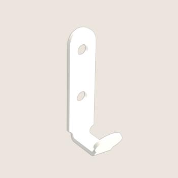 Preview: Kleiderhaken Garderobe Hakenleiste WEIß aus Metall, Bügel für Eingang, Flur, Schlafzimmer, Flurgarderobe / VOX PETIT