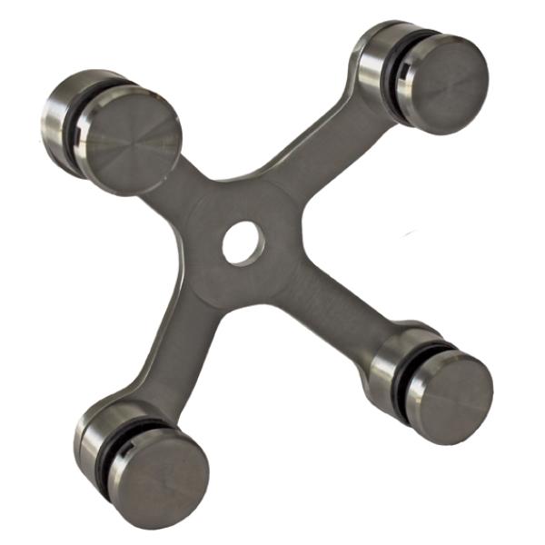 Glashalter - Spider 04 AISI304, 4xD30mm/90°