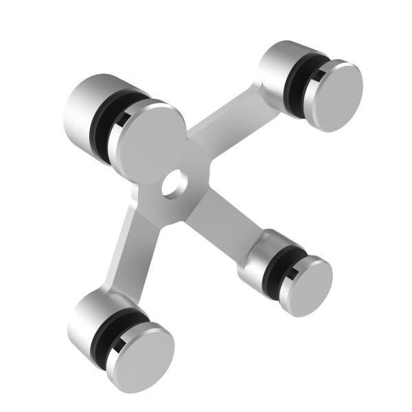Glashalter - Spider 04 AISI304, 4xD30mm/90°
