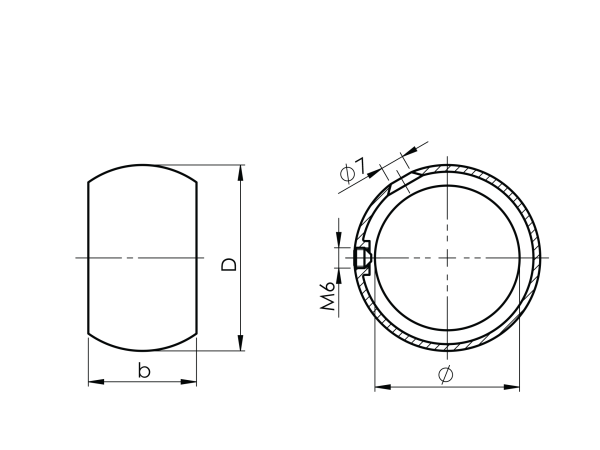 Handlaufhalter - Kugelring