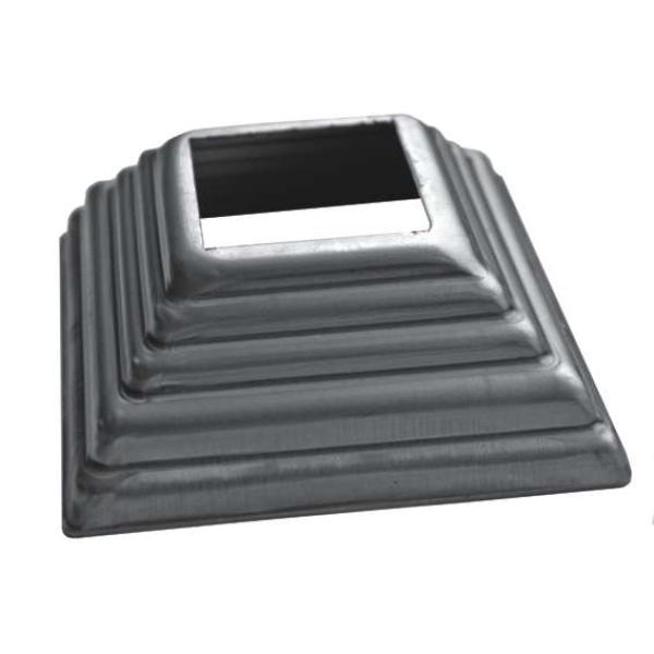 Rosette mit Öffnung 100x100, 42x42, h30, t1mm