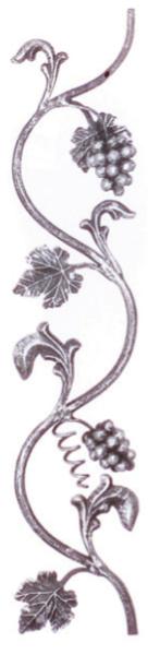 Zierornament - Geländerfüllung 800x170, D14mm