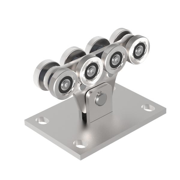 8-rädriger Laufwagen für selbsttragenden Tor Zn, profil 70x60mm