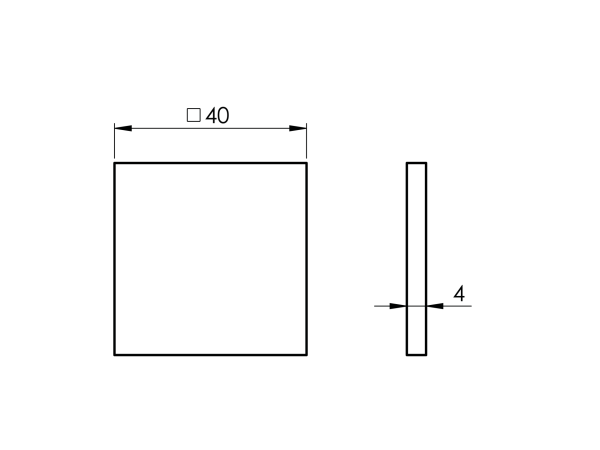 Endkappe für Handlauf - Flansch