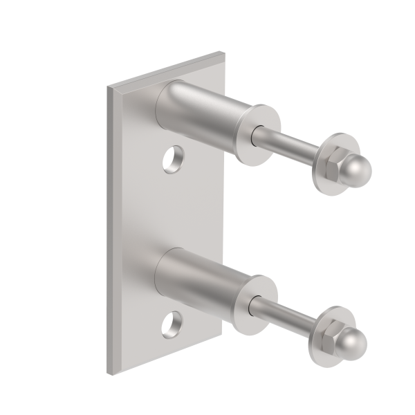 Wandflansch AISI304, 120x60x51/40x40x2mm