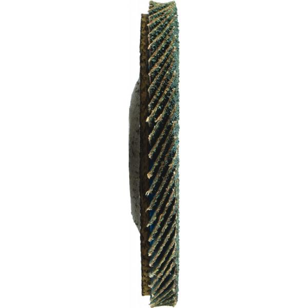 Lamellenscheibe für Edelstahl, D125, d22,2, t7,25 mm, P40