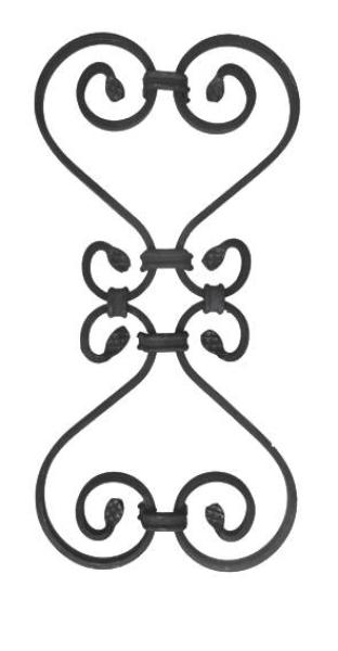 Zierornament 410x200, 12x6, d12x12mm