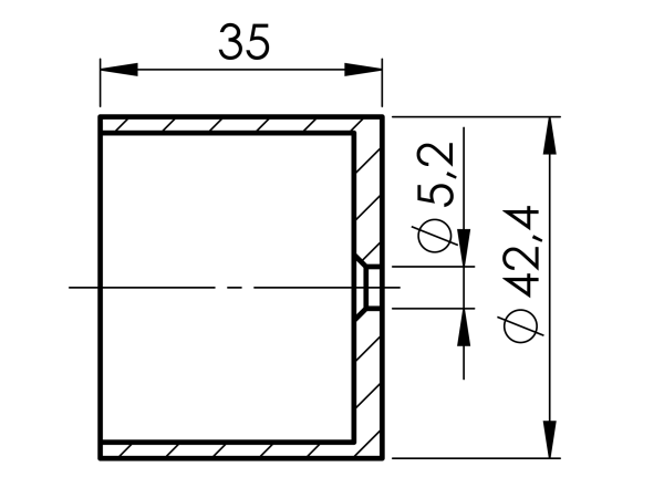 Adapter für Holzhandlauf