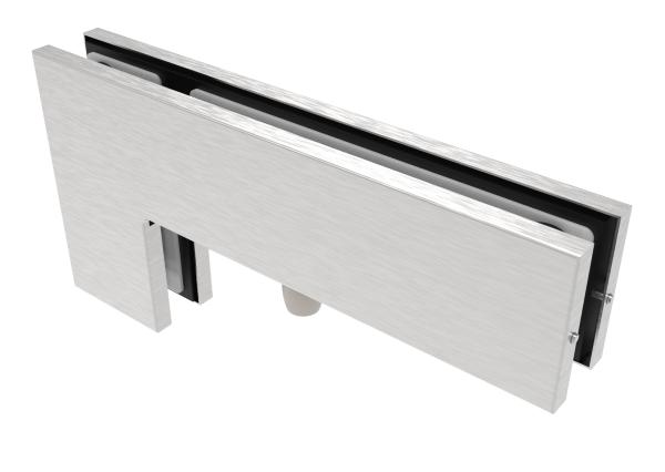 Halter für Glastürscharnier - oben und seiten AISI