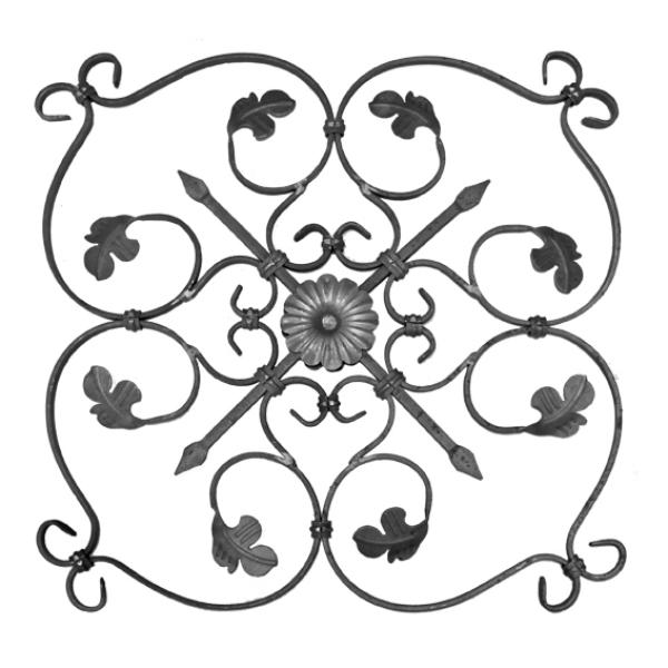 Zierornament h600, b600, 12x6mm