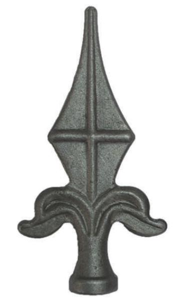 Geschmiedete Zierspitze h80, b42, n=D15mm