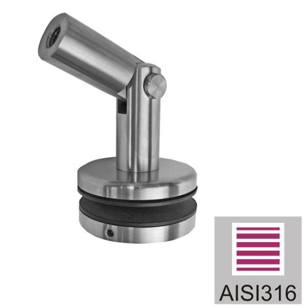 Glashalter für Vordachsystem