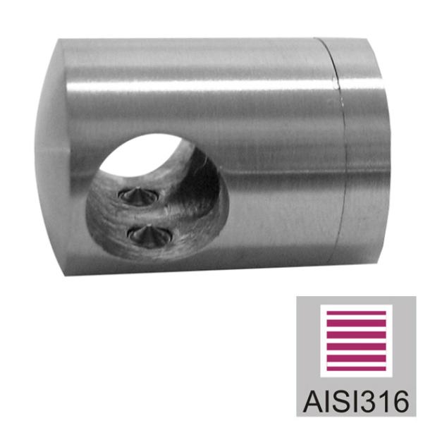 Stabhalter AISI316, 40x40x2/d10mm