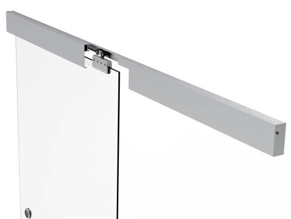 Glastür - Schiebetür System - Oberführung AL