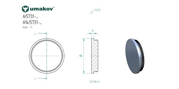 Endkappe für Handlauf