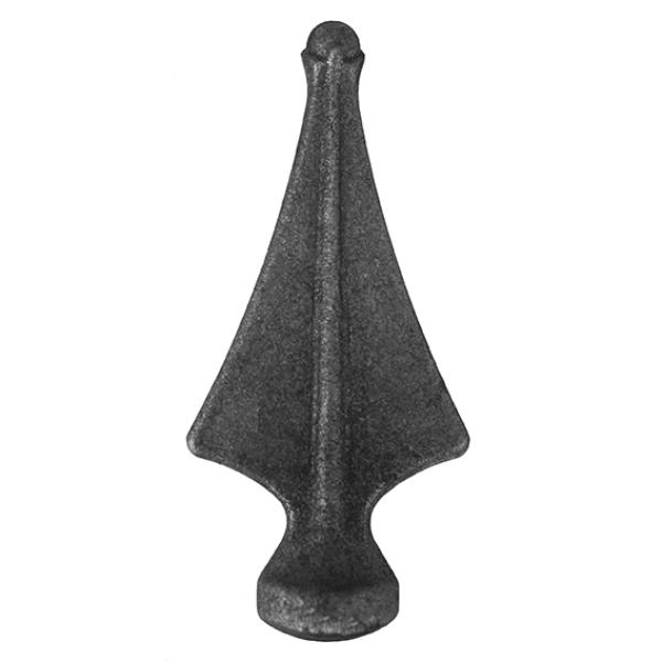 Geschmiedete Zierspitze h110, b50, n25mm