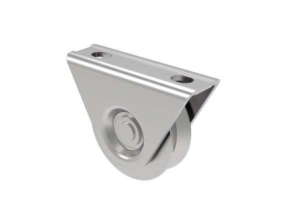 Laufrolle mit „V“ profil mit stütze und lager D80