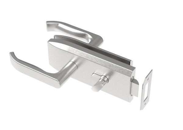 Schlösser für Glastüren inox, glass t 8,10,12mm