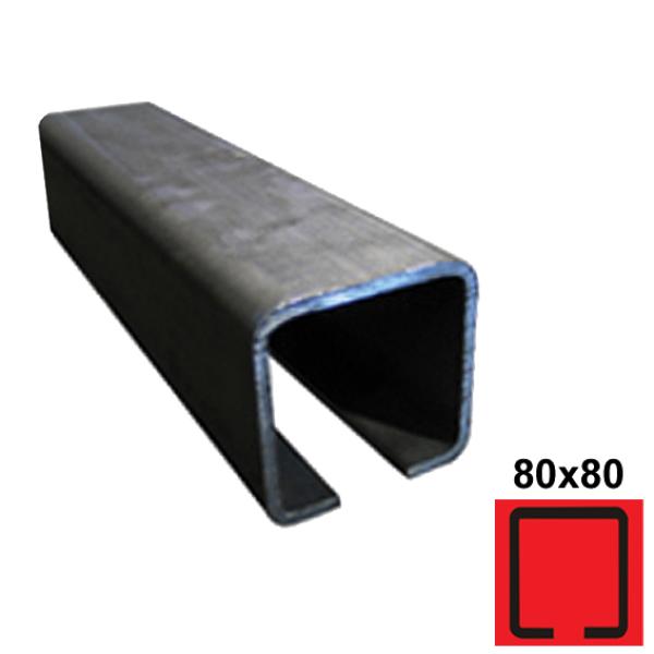 Eisenlaufschiene Fe, 80x80x5mm, L6m