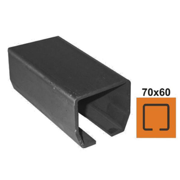 Eisenlaufschiene Fe, 70x60x3,5mm, L6m