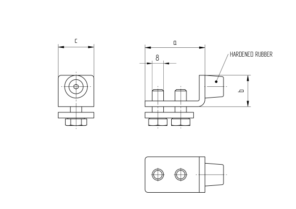 Endanschlag Zn für Profile 42x54 und 33x34