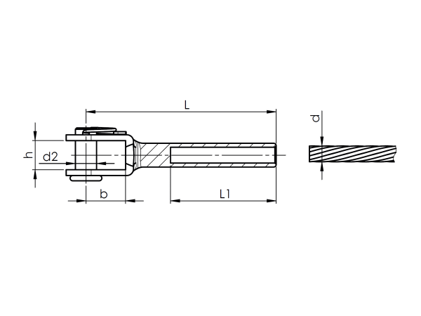 Kabelklemme AISI316, d3mm