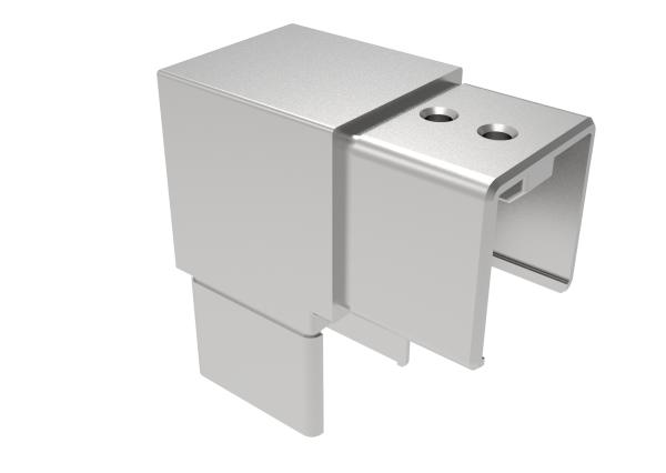 Handlaufübergangsstück, Glas - s Winkelrohr 90°, 4