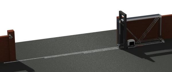 Teleskop-Schiebetor-System, max 15m, dreiteilig