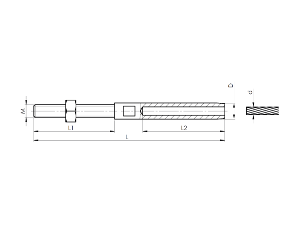 Litzenclip AISI316, d5