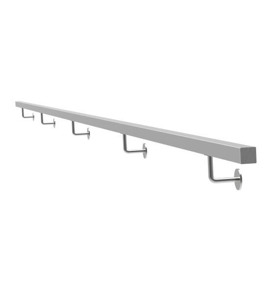Edelstahlhandlauf AISI304, 40x40mm/L6000mm