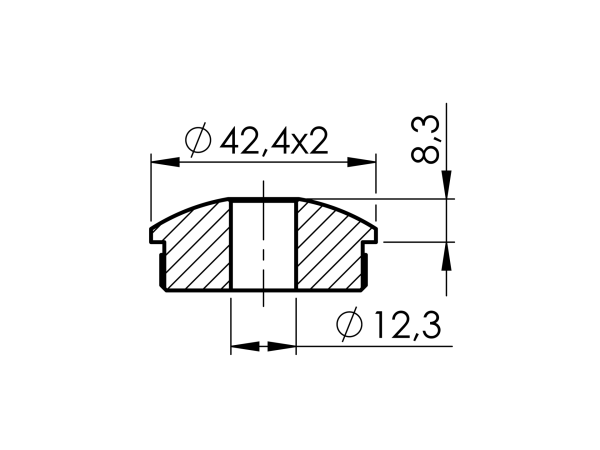Endkappe für Handlauf