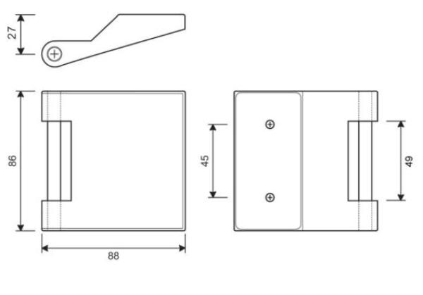 Glastürscharnier office Al