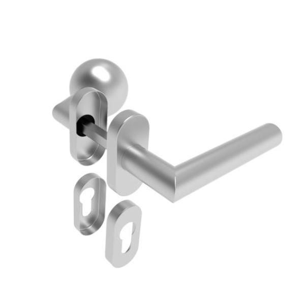 Türdrücker Edelstahl AISI 304, K320