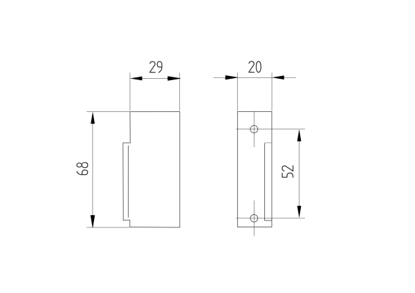 Elektromagnetisches Schloß, 12-24V AC/DC