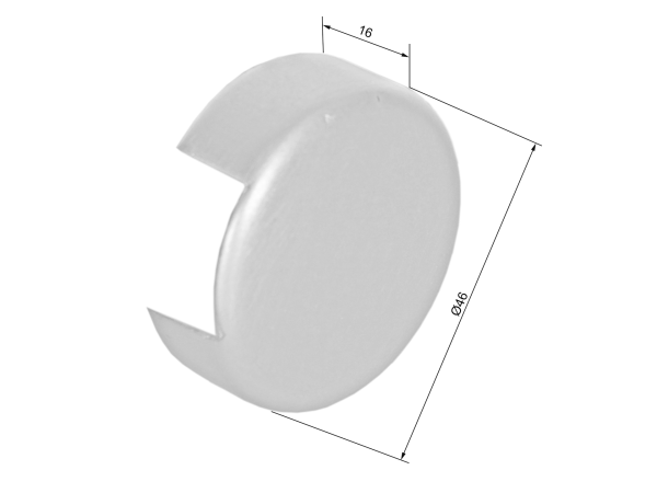 Abschlusskappe für Nutrohr