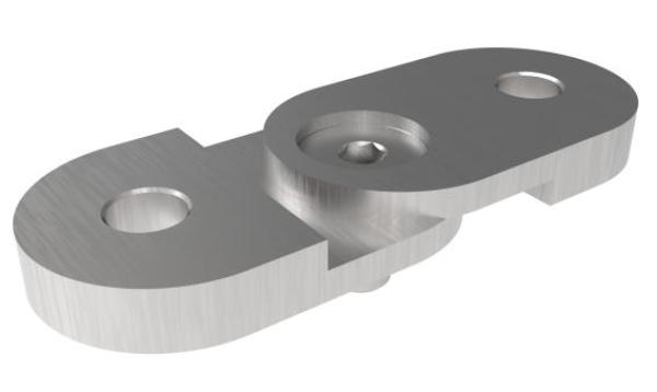 Anschraubplatte auf Handlaufhalter