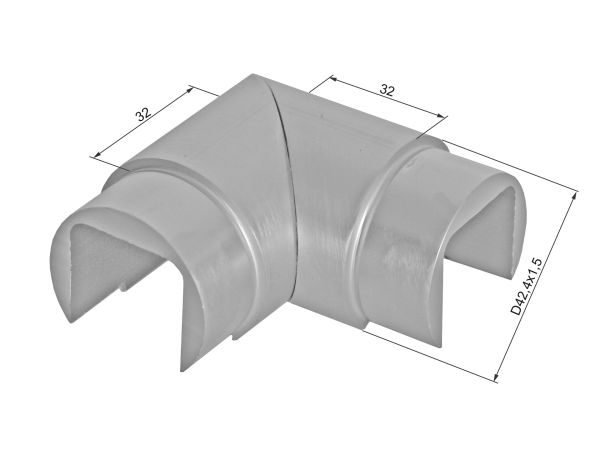 Handgriff-Glashalter-Knie aus Aluminium