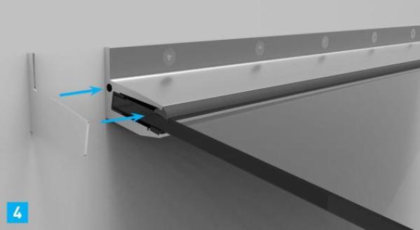 Aluminiumkanal dach profil +10°